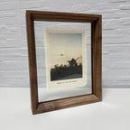 Marco de fotos de madera flotante de 20x15 cm de Novellie, con borde delgado y diseño moderno para decoración.
